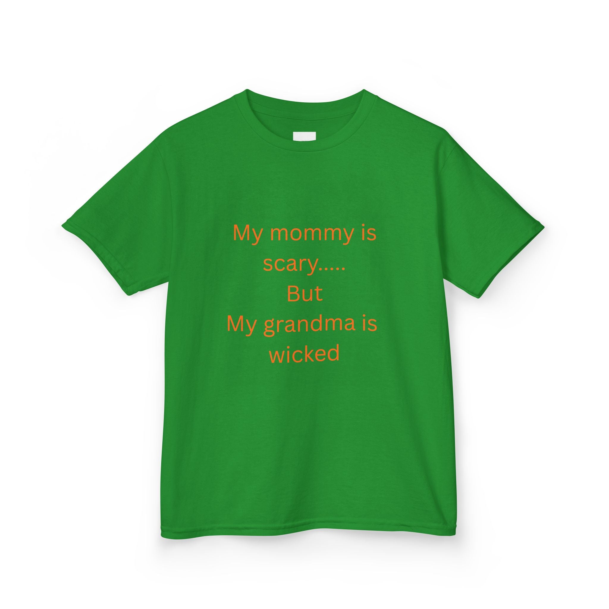 Whimsical Kids Tee - "My mommy is scary... But my grandma is wicked" - Halloween Shirt, Funny Kids T-Shirt, Gift for Kids, Family [...]
