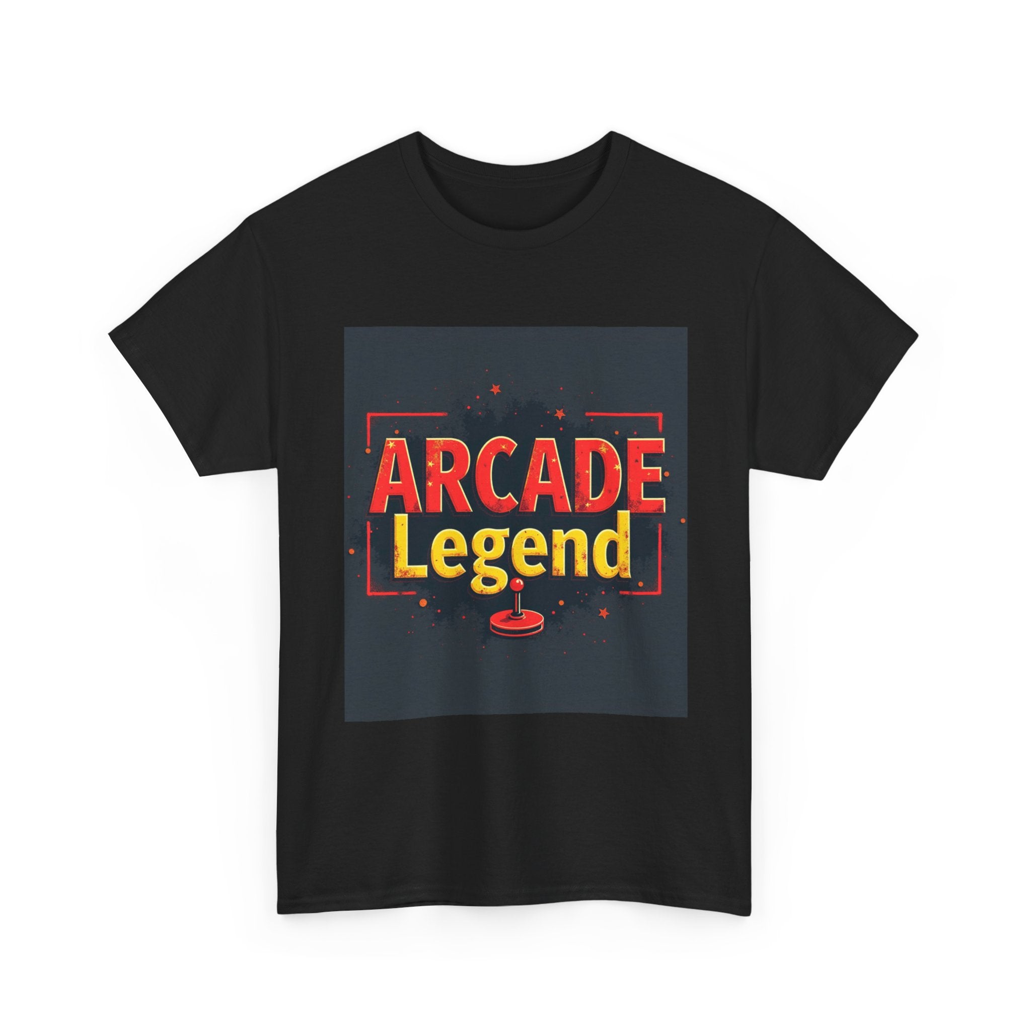 Arcade Legend Unisex Heavy Cotton Tee | Gamer Gift, Retro Gaming, T-Shirt for Game Night, Vintage Style Apparel, Fun Birthday Present