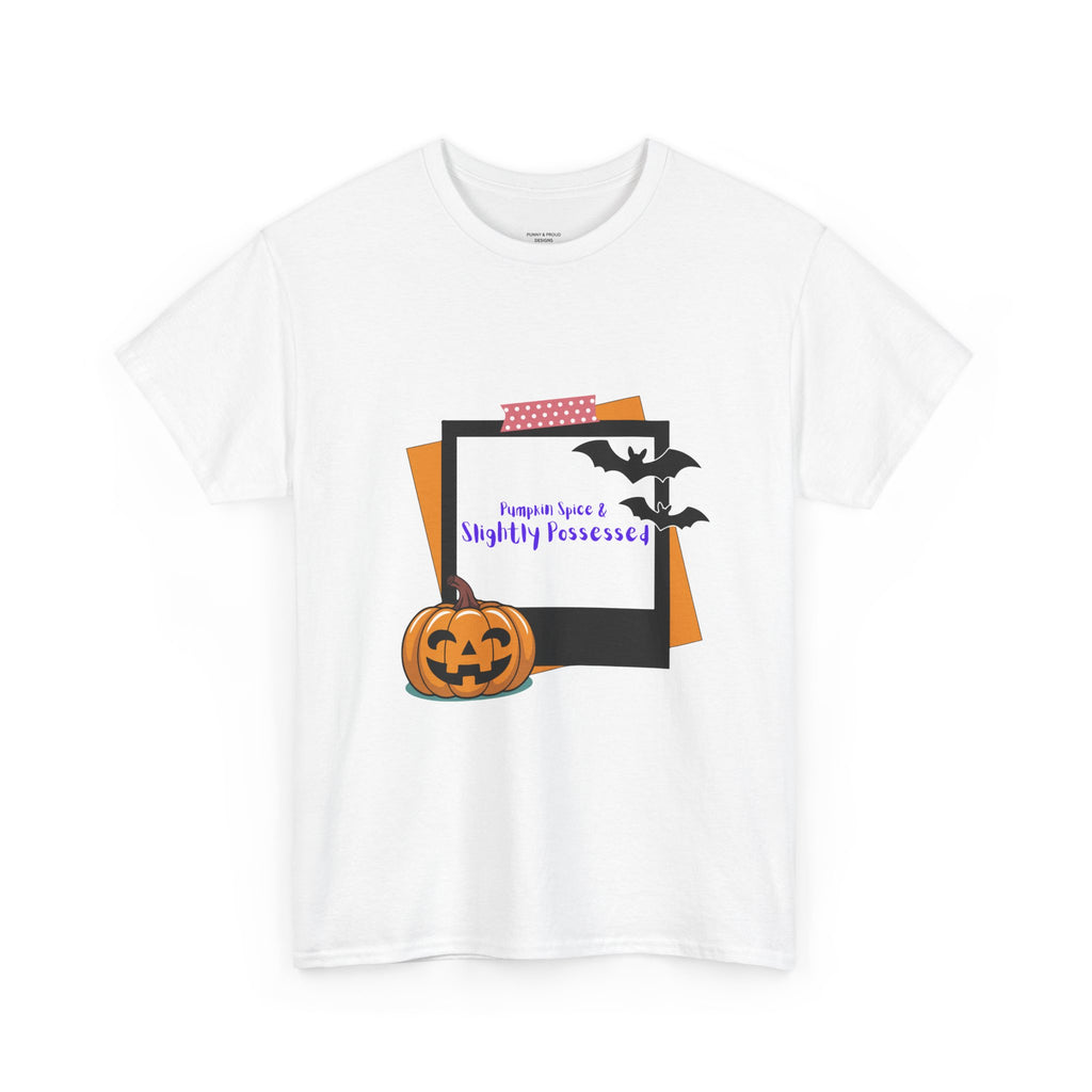 Spooky Halloween Tee, Unisex Cotton Shirt for Halloween Parties, Slightly Possessed Apparel, Perfect for Trick or Treat, Festive Gift