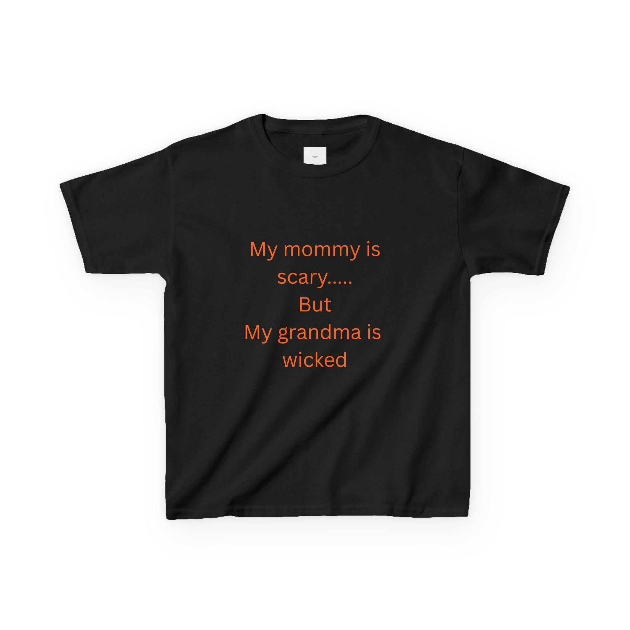 Whimsical Kids Tee - "My mommy is scary... But my grandma is wicked" - Halloween Shirt, Funny Kids T-Shirt, Gift for Kids, Family [...]