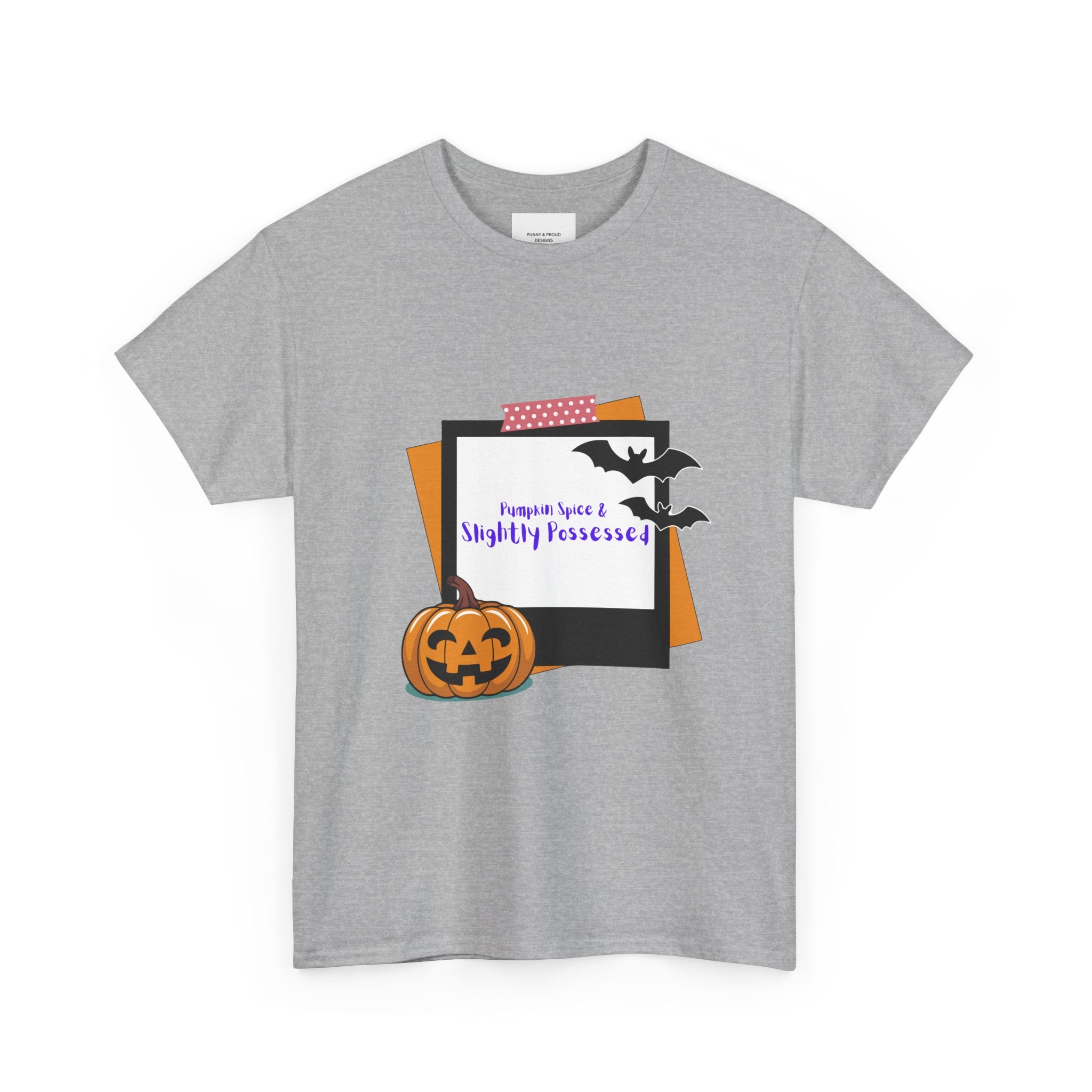 Spooky Halloween Tee, Unisex Cotton Shirt for Halloween Parties, Slightly Possessed Apparel, Perfect for Trick or Treat, Festive Gift