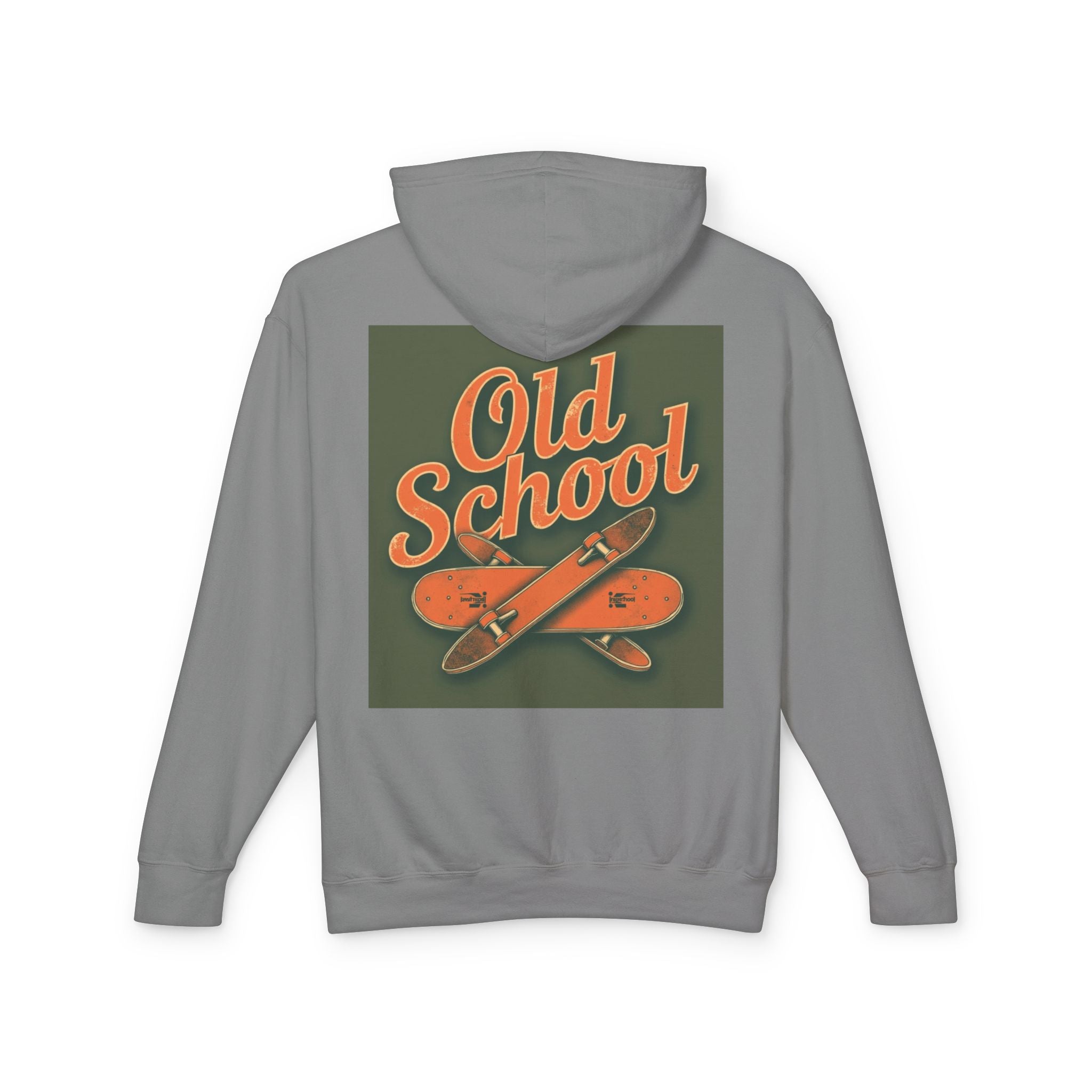 Old School Hooded Sweatshirt, Retro Hoodie, Unisex Lightweight Sweatshirt, Cool Graphic Hoodie, Vintage Skate Style Wear