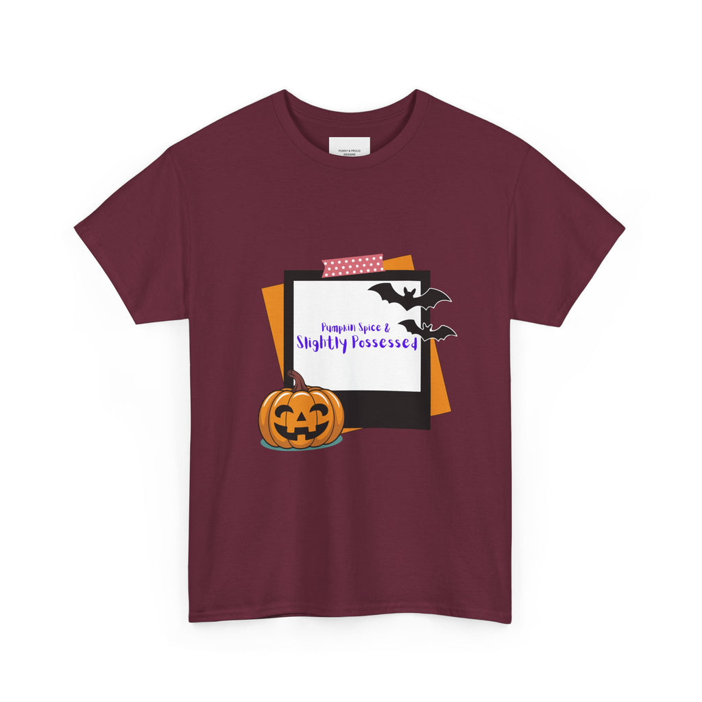 Spooky Halloween Tee, Unisex Cotton Shirt for Halloween Parties, Slightly Possessed Apparel, Perfect for Trick or Treat, Festive Gift