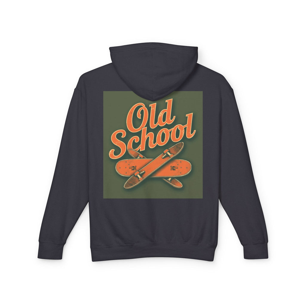 Old School Hooded Sweatshirt, Retro Hoodie, Unisex Lightweight Sweatshirt, Cool Graphic Hoodie, Vintage Skate Style Wear