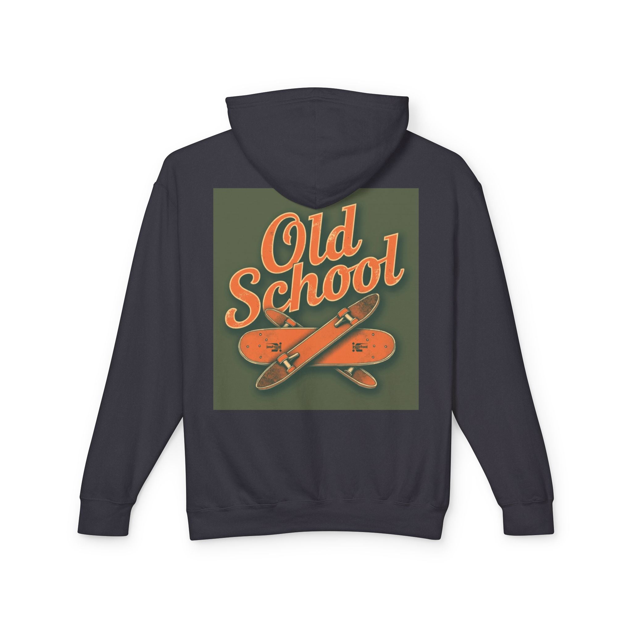 Old School Hooded Sweatshirt, Retro Hoodie, Unisex Lightweight Sweatshirt, Cool Graphic Hoodie, Vintage Skate Style Wear
