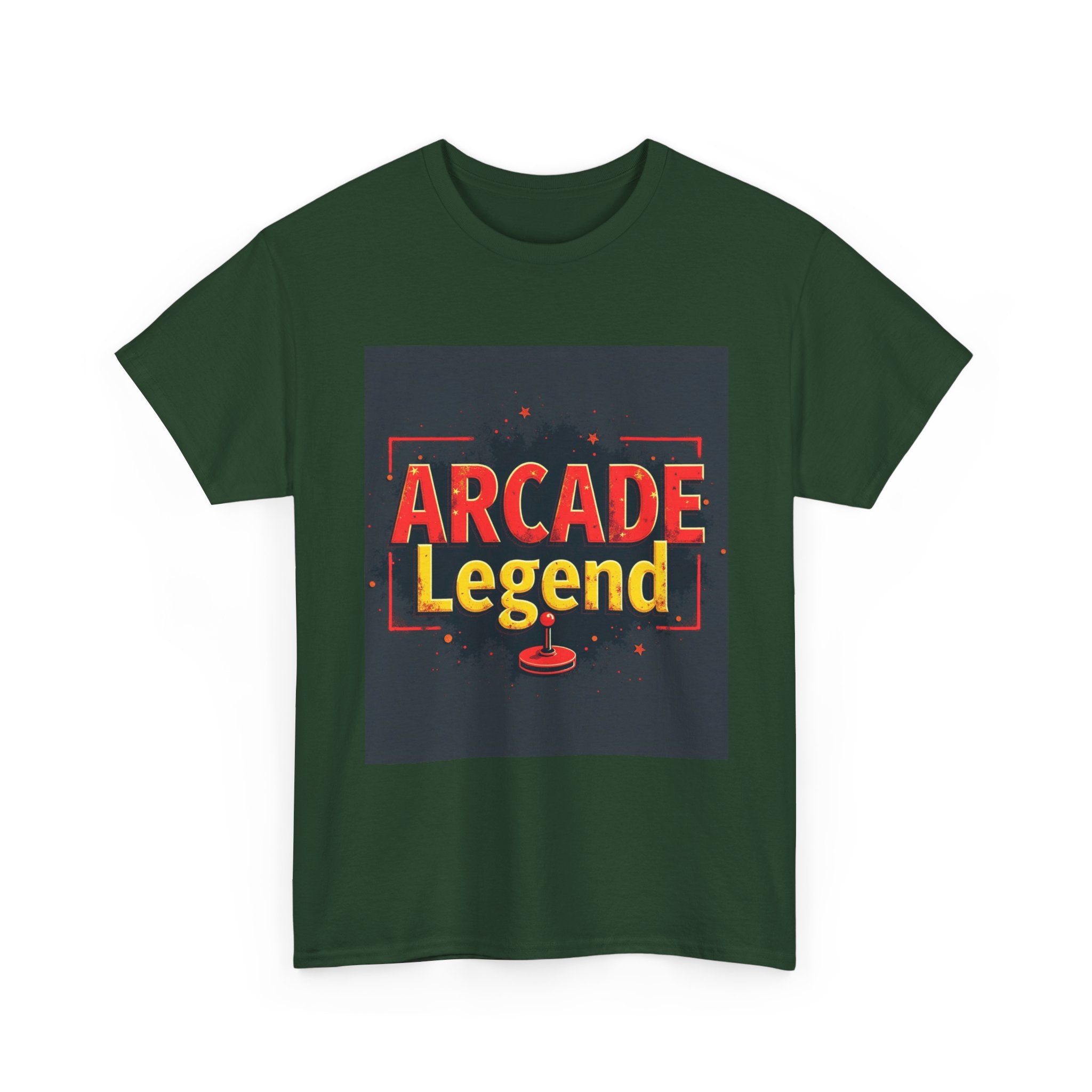 Arcade Legend Unisex Heavy Cotton Tee | Gamer Gift, Retro Gaming, T-Shirt for Game Night, Vintage Style Apparel, Fun Birthday Present