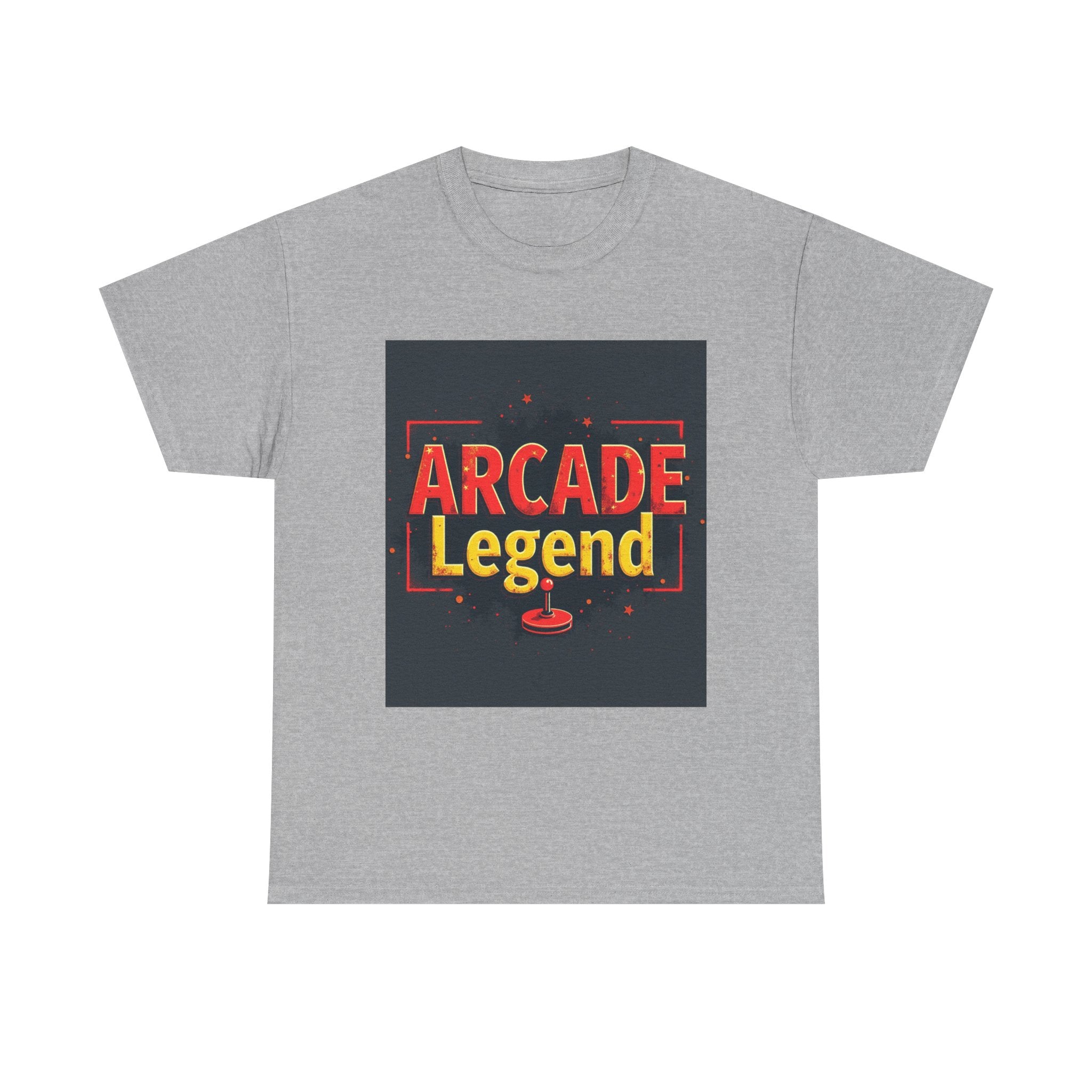 Arcade Legend Unisex Heavy Cotton Tee | Gamer Gift, Retro Gaming, T-Shirt for Game Night, Vintage Style Apparel, Fun Birthday Present