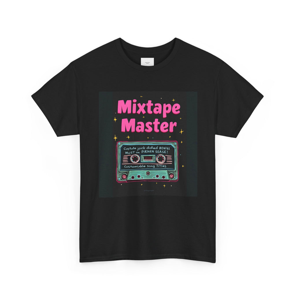 Vintage Mixtape Tee, Retro Music T-Shirt, Unisex Casual Wear, Fun Gift for Music Lovers, Perfect for Concerts and Parties