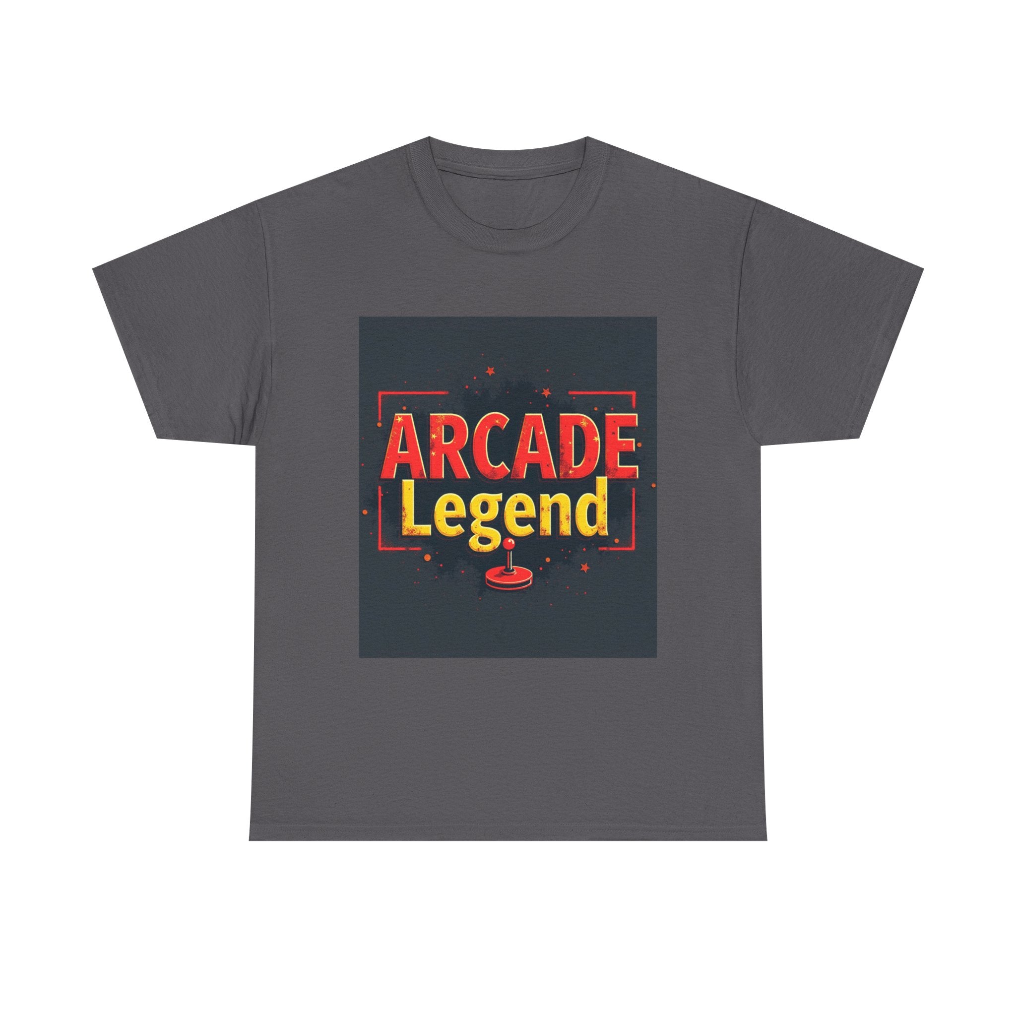 Arcade Legend Unisex Heavy Cotton Tee | Gamer Gift, Retro Gaming, T-Shirt for Game Night, Vintage Style Apparel, Fun Birthday Present