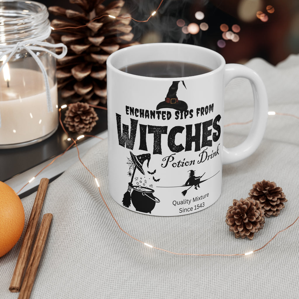 Enchanted Witches Potion Mug | Halloween Decor, Witch Gift, Coffee Cup, Spooky Drinks, Fall Celebration