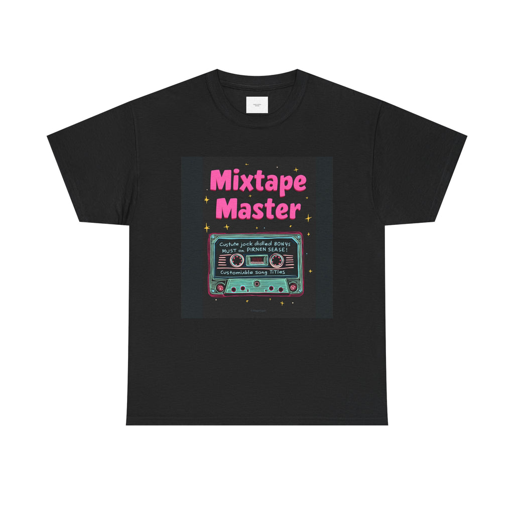 Vintage Mixtape Tee, Retro Music T-Shirt, Unisex Casual Wear, Fun Gift for Music Lovers, Perfect for Concerts and Parties