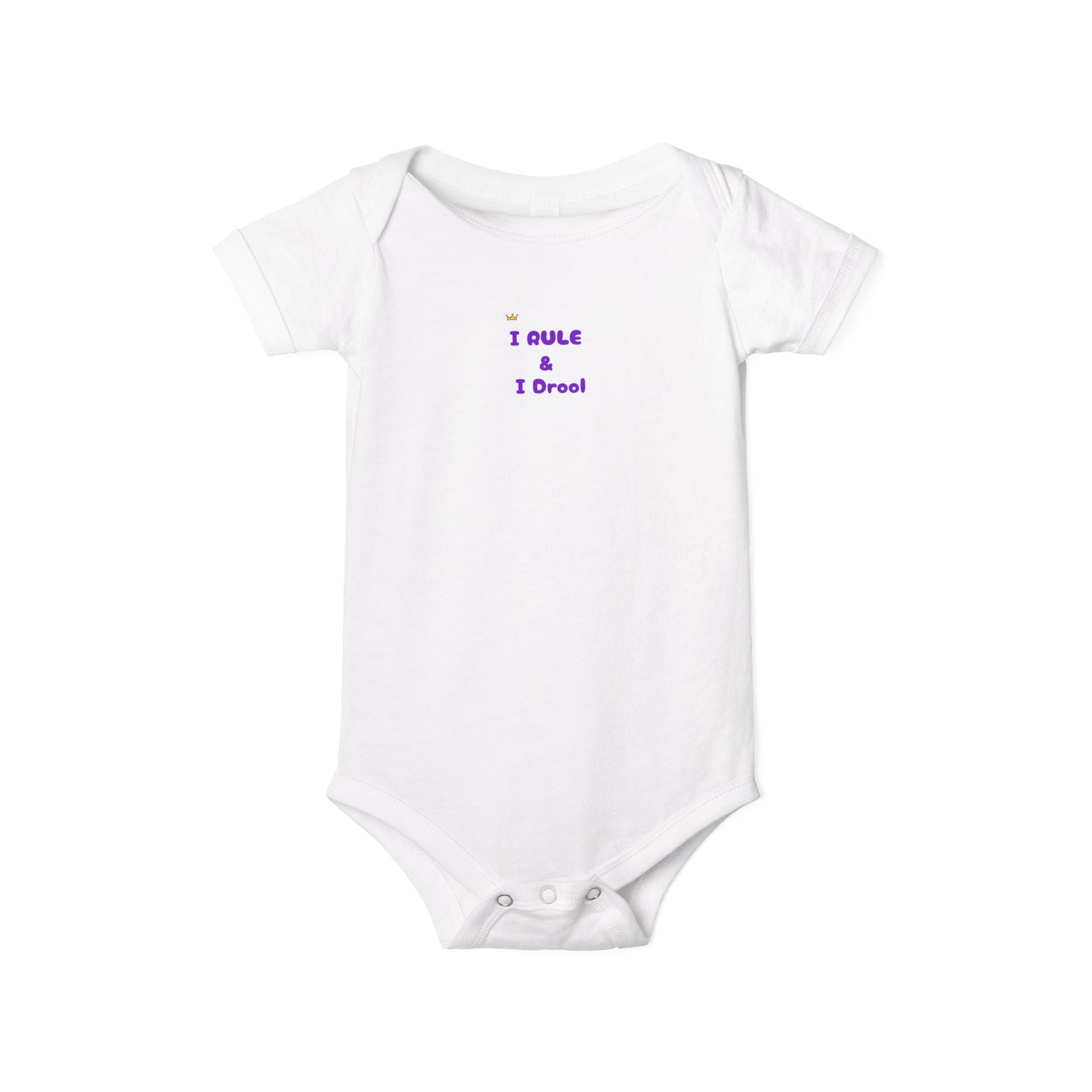 Cute Baby Bodysuit - I Drool & I Rule, Infant Gift, Newborn Outfit, Baby Shower Present, Adorable Baby Wear