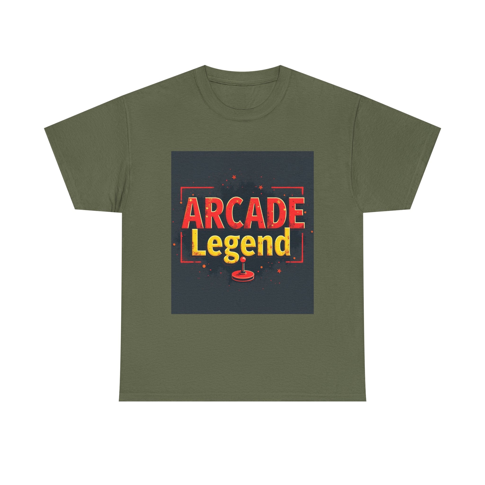 Arcade Legend Unisex Heavy Cotton Tee | Gamer Gift, Retro Gaming, T-Shirt for Game Night, Vintage Style Apparel, Fun Birthday Present