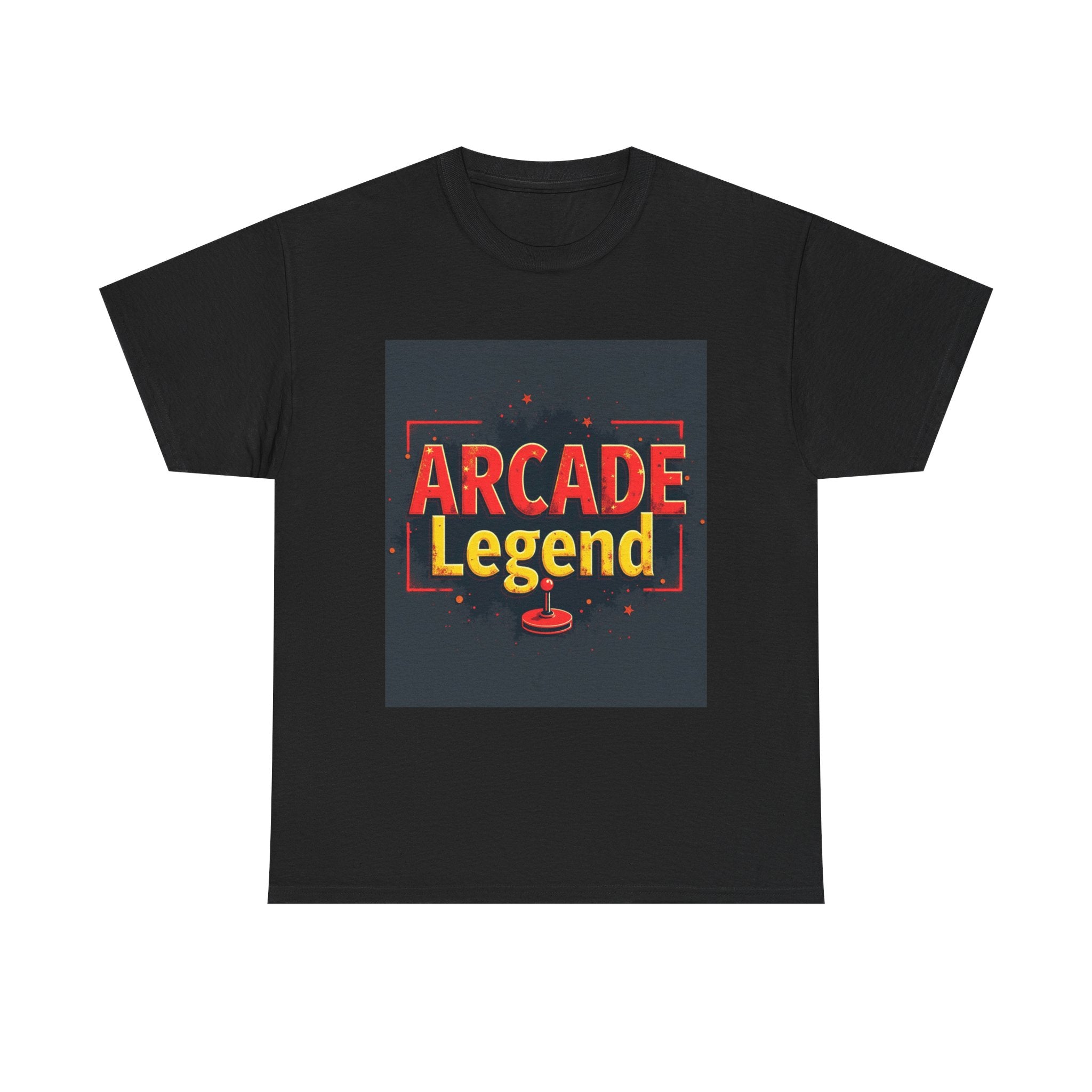 Arcade Legend Unisex Heavy Cotton Tee | Gamer Gift, Retro Gaming, T-Shirt for Game Night, Vintage Style Apparel, Fun Birthday Present