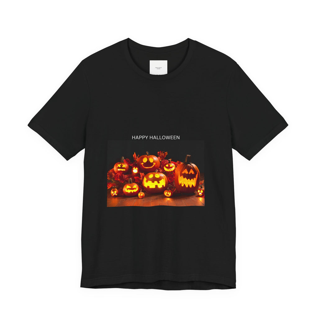 Halloween Pumpkin Short Sleeve Tee - Spooky Fall Shirt, Pumpkin T-Shirt for Halloween, Unisex Fall Fashion, Cute Pumpkin Tee, Trick or [...]