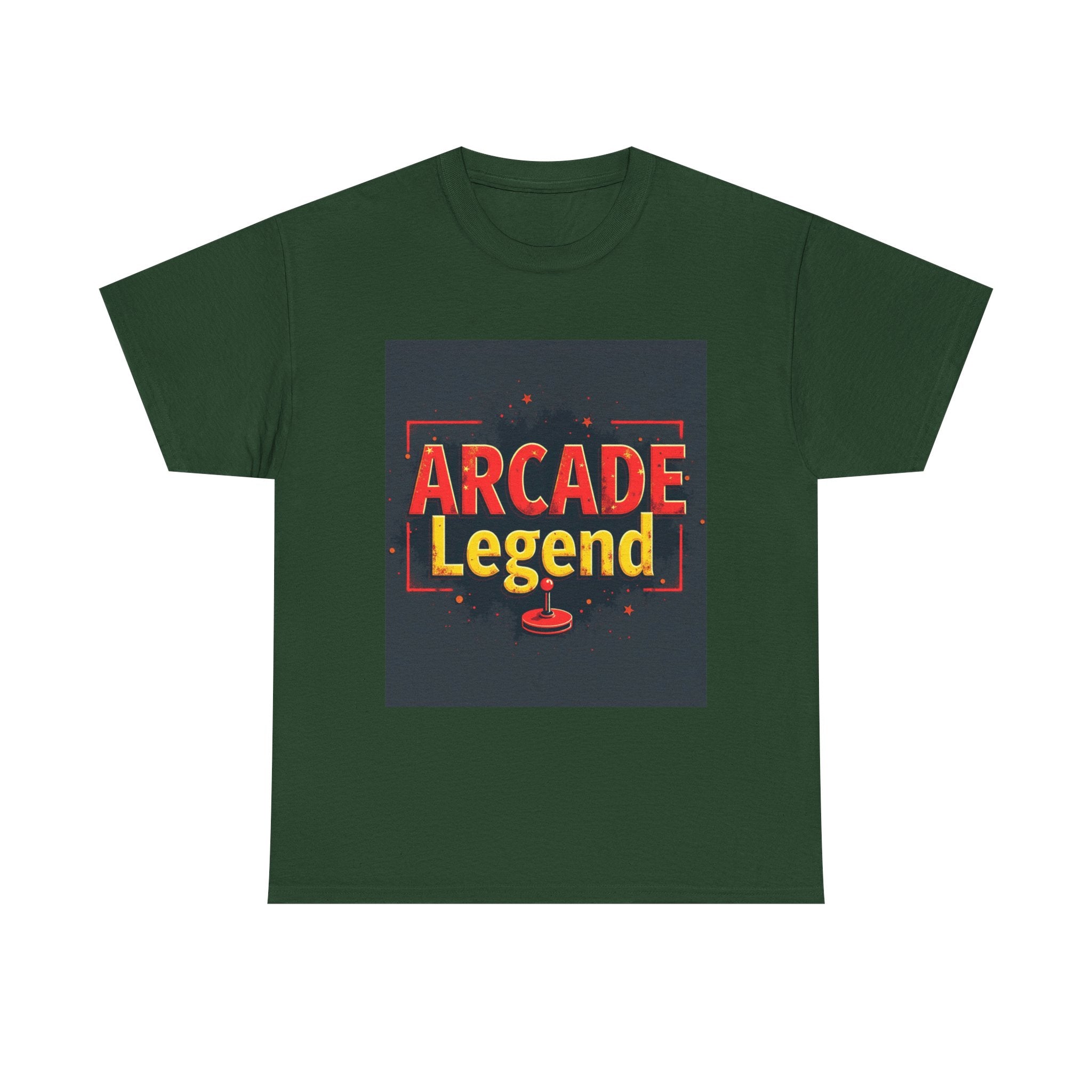 Arcade Legend Unisex Heavy Cotton Tee | Gamer Gift, Retro Gaming, T-Shirt for Game Night, Vintage Style Apparel, Fun Birthday Present