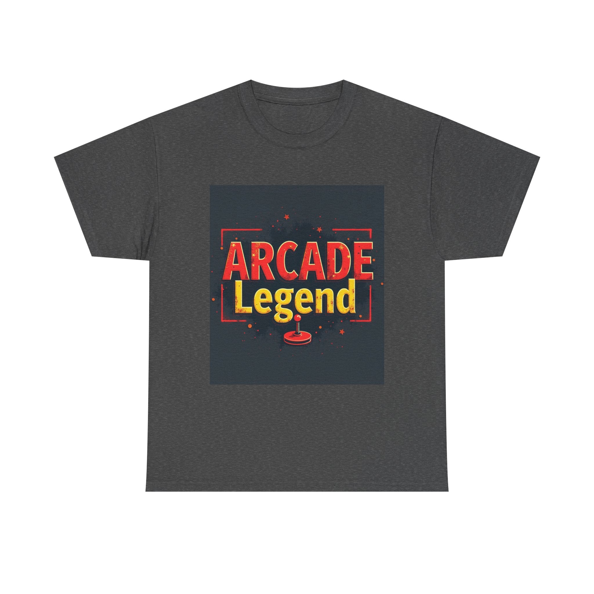 Arcade Legend Unisex Heavy Cotton Tee | Gamer Gift, Retro Gaming, T-Shirt for Game Night, Vintage Style Apparel, Fun Birthday Present